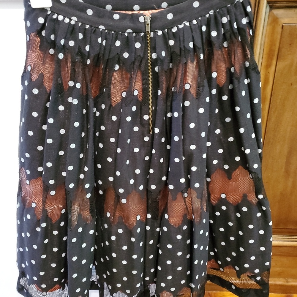Plenty by Tracey Reese A Line Polka Dot Skirt
